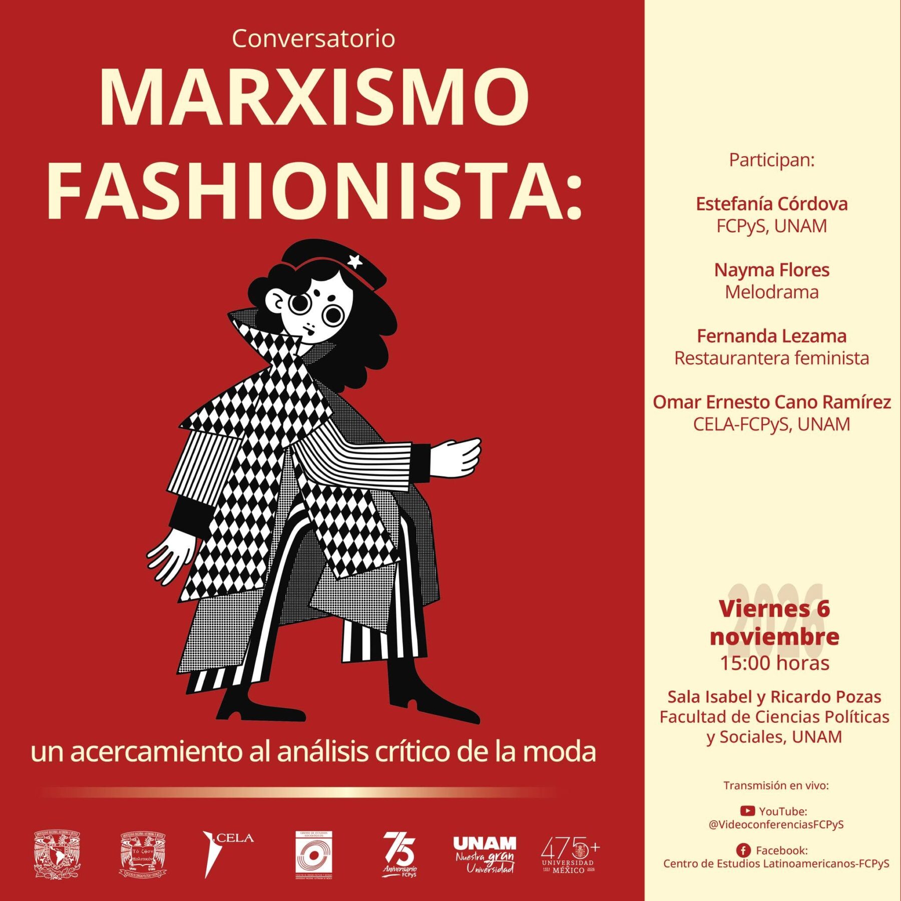 ¡Asiste al conversatorio “Marxismo Fashionista” organizado por Melodrama en la FCPyS-UNAM!